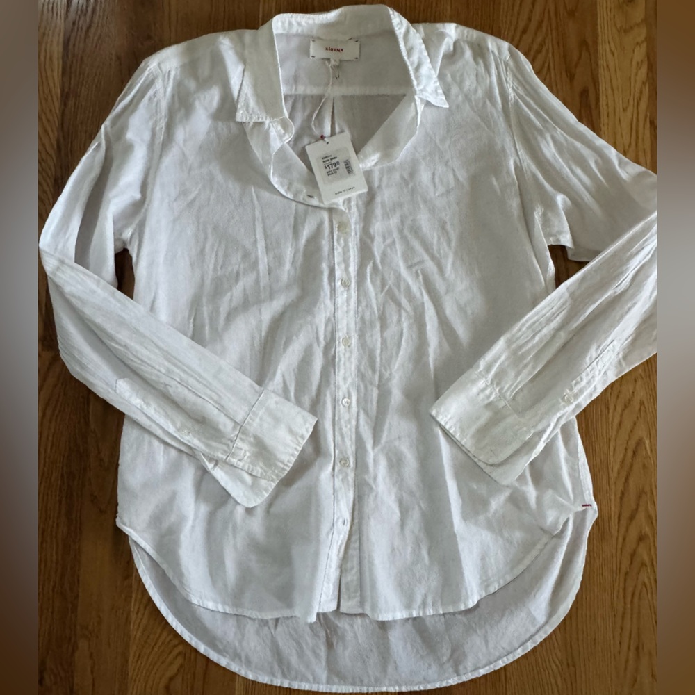 XiRENA White Poplin Button Shirt